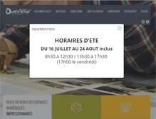 Tablet Screenshot of ouestelio.fr